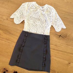 Loft Charcoal Grey Skirt